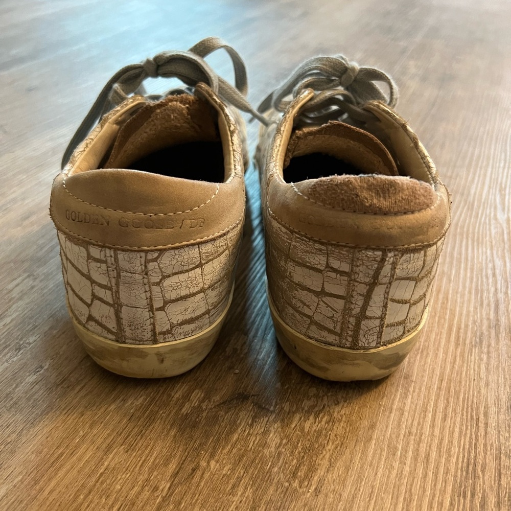 Golden Goose White Croc Superstar Sneakers (DISCONTINUED DESIGN!) - Picture 4 of 15